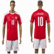 2015-2016 Switzerland national team SHAQIRI #10 jerseys red home