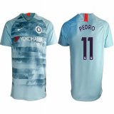 2018-2019 Chelsea #11 PEDRO thailand version skyblue soccer jersey away