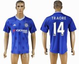 2016-2017 Chelsea FC thailand version TRAORE #14 blue soccer jersey home