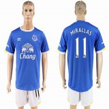 2016-2017 Everton FC club MIRALLAS #11 blue soccer jersey home