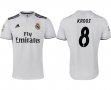 2018-2019 Real Madrid thailand version #8 KROOS white soccer jersey home