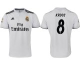 2018-2019 Real Madrid thailand version #8 KROOS white soccer jersey home