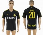 2017-2018 Dortmund #20 RAMOS Thailand version black soccer jersey away