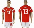 2018 World cup Russia #13 JIKIA red soccer jersey home