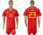 2018 World cup Belgium #23 CIMAN red soccer jersey home