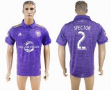 2017-2018 Orlando City Club #2 SPECTOR thailand version purple soccer jersey home