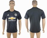 2017-2018 Manchester united thailand version black soccer jersey away