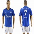 2016-2017 Schalke 04 club RAUL #7 blue soccer jersey home
