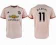 2018-2019 Manchester United Club #11 MARTIAL thailand version pink soccer jersey