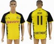 2017-2018 Dortmund Thailand version #11 REUS yellow soccer jersey