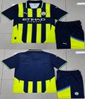2024-2025 Manchester City club yellow blue soccer jerseys away