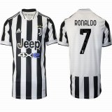 2021-2022 Juventus club Thailand version #7 RONALDO white soccer jerseys home