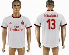 2017-2018 AC Milan #13 ROMAGNOLI thailand version white soccer jersey away