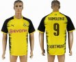 2017-2018 Dortmund Thailand version #9 YARMOLENKO yellow soccer jersey