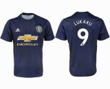 2018-2019 Manchester united thailand version #9 LUKAKU blue soccer jersey away