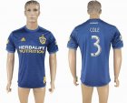 2017-2018 Los Angeles Galaxy #3 COLE Thailand version blue soccer jersey away