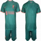 2022-2023 Liverpool club green soccer jerseys second away