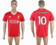 2017-2018 Liverpool Thailand version #10 COUTINHO red soccer jersey home