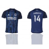 2019-2020 Los Angeles Galaxy #14 CARRASCO thailand version blue soccer jersey away