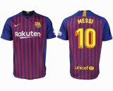 2018-2019 Barcelona thailand version #10 MESSI red blue soccer jersey home