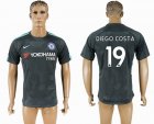 2017-2017 Chelsea #19 DIEGO COSTA thailand version black soccer jersey away