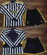 2023-2024 Juventus club white black long sleeves soccer jerseys home