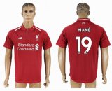 2018-2019 Liverpool Thailand version #19 MANE red soccer jersey