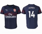 2018-2019 Arsenal thailand version #14 HENRY blue soccer jersey away