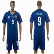 2015-2016 Slovakia team SESTAK #9 soccer jersey blue away