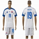 2015-2016 Slovakia team KUCKA #19 soccer jersey white home