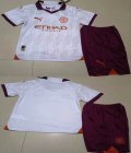 2023-2024 Manchester City club white red soccer jerseys away-GD