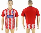 2017-2018 Atletico Madrid thailand version red white soccer jersey home