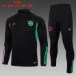2023-2024 Bayern Munich club black kid soccer uniforms with long shorts E707#