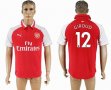 2017-20178 Arsenal Thailand version #12 GIROUD red soccer jersey home