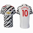 2020-2021 Manchester United club #10 RASHFORD thailand version white black soccer jerseys away