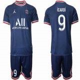 2021-2022 Paris Saint-Germain club #9 ICARDI blue soccer jerseys home