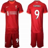 2021-2022 Liverpool club #9 FIRMINO red soccer jerseys home-HQ