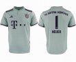 2018-2019 Bayern Munich #1 NEUER thailand version gray soccer jersey away