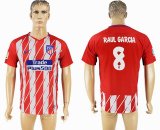 2017-2018 Atletico Madrid thailand #8 RAUL GARCIA version red white soccer jersey home