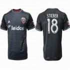 2018-2019 D.C. United Thailand version #18 STIEBER black soccer jersey home