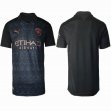 2020-2021 Manchester City thailand version black soccer jersey away