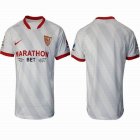 2020-2021 Sevilla FC thailand version white gray soccer jersey home