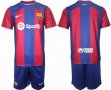 2023-2024 Barcelona club red blue soccer jerseys home