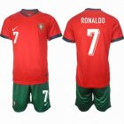 2024-2025 Portugal team #7 RONALDO red green soccer jerseys home