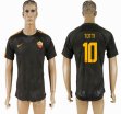 2017-2018 Rome Thailand version $10 TOTTI black soccer jersey away