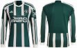 2023-2024 Manchester United club thailand version green long sleeves soccer jersey away