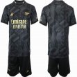 2022-2023 Arsenal club black soccer jersey away