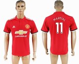 2017-2018 Manchester United #11 MARTIAL Thailand version red soccer jersey