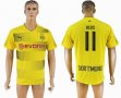 2017-2018 Dortmund thailand version #14 REUS yellow soccer jersey home