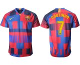 2018-2019 Thailand version Barcelona #7 COUTINHO red blue 20th Anniversary Stadium Shirt